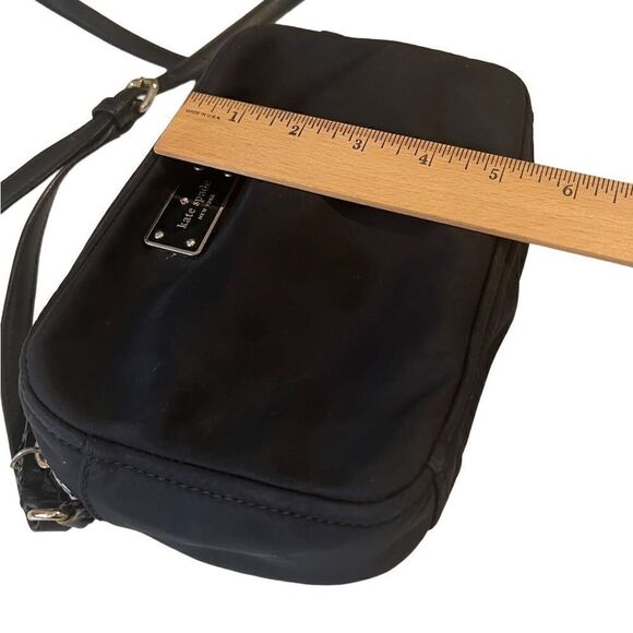Kate Spade Black Nylon Adjustable Strap Top Zip Small Crossbody - Picture 7 of 16